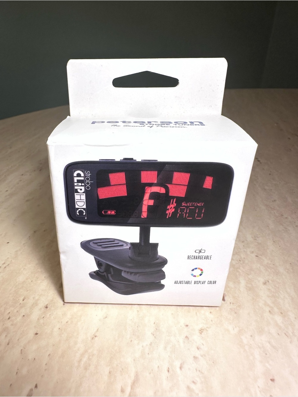 Peterson StroboClip HDC High-definition Rechargeable Clip-on Strobe Tuner